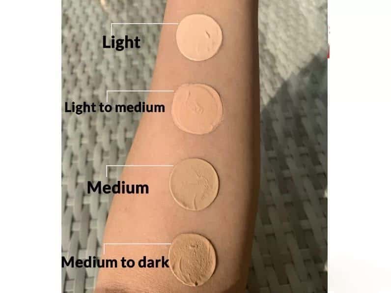 تست رنگ سی سی کرم فارماسی تست رنگ سی سی کرم فارماسی روی پوست دست