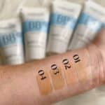 تست رنگ بی بی کرم فارماسی روی پوست دست