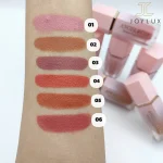 تست رنگ رژگونه Angel Rose روی دست با طیف رنگ طبیعی