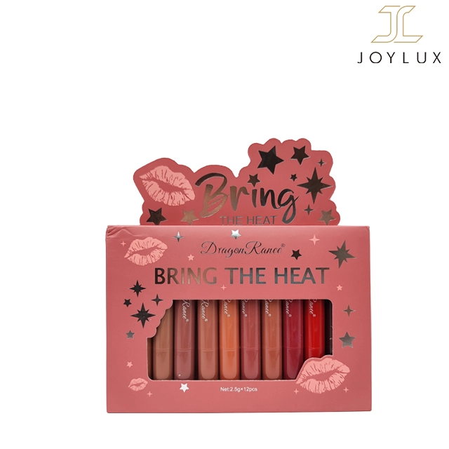 پک کامل رژ لب دراگون رانی شامل ۱۲ رنگ متنوع.