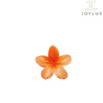 کلیپس مو طرح گل پلومریا رنگ نارنجی