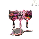 آیینه دستی گربه‌ای چوبی در طرح و رنگ‌های متنوع