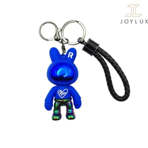 جاکلیدی خرگوش هولوگرامی با طراحی فانتزی و رنگ‌های شاد