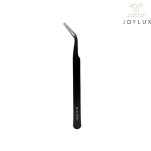 پنس مژه سر کج برند DR Migie، مناسب برای کاشت و برداشتن مژه.