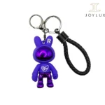 جاکلیدی خرگوش هولوگرامی بنفش با طراحی کارتونی