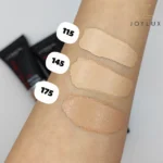 تست رنگ‌های مختلف کرم پودر لورِال روی پوست