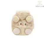 کیسه آب گرم پولیشی رنگ نسکافه‌ای با طرح کارتونی