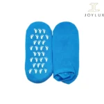 جوراب سیلیکونی آبی رنگ با طراحی مدرن و بافت یکنواخت