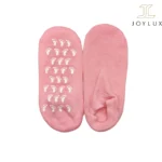 جوراب سیلیکونی صورتی رنگ با طراحی مدرن و بافت یکنواخت