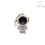 جاکلیدی خرس فضایی چراغدار با طراحی شیک و طلایی