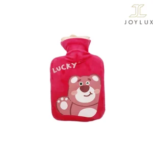 کیسه آب گرم مخملی قرمز رنگ سایز ۲۵×۱۶