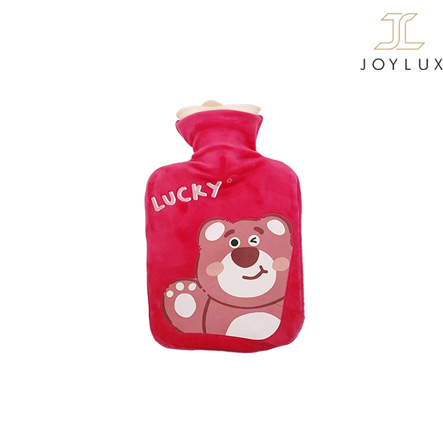 کیسه آب گرم مخملی قرمز رنگ سایز ۲۵×۱۶