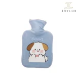 کیسه آب گرم مخملی آبی رنگ سایز ۲۵×۱۶