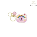 جاکلیدی دوربین پروژکتوردار طرح Hello Kitty رنگین‌کمان