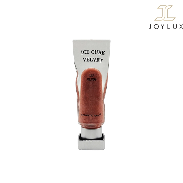 برق لب رنگ مرجانی مدل Ice Cube Velvet برق لب مرجانی مکعبی رومانتیک رین