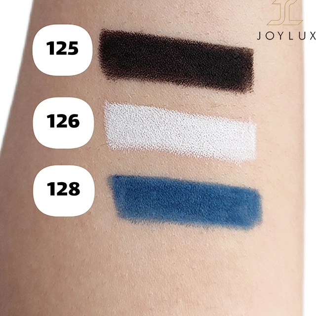 نمای تست رنگ مداد چشم Etude روی پوست تست رنگ مداد چشم اتود روی پوست دست