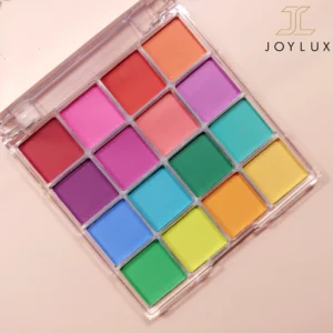 پالت سایه چشم Miss Lara باز شده با نمایش ۱۶ رنگ متنوع