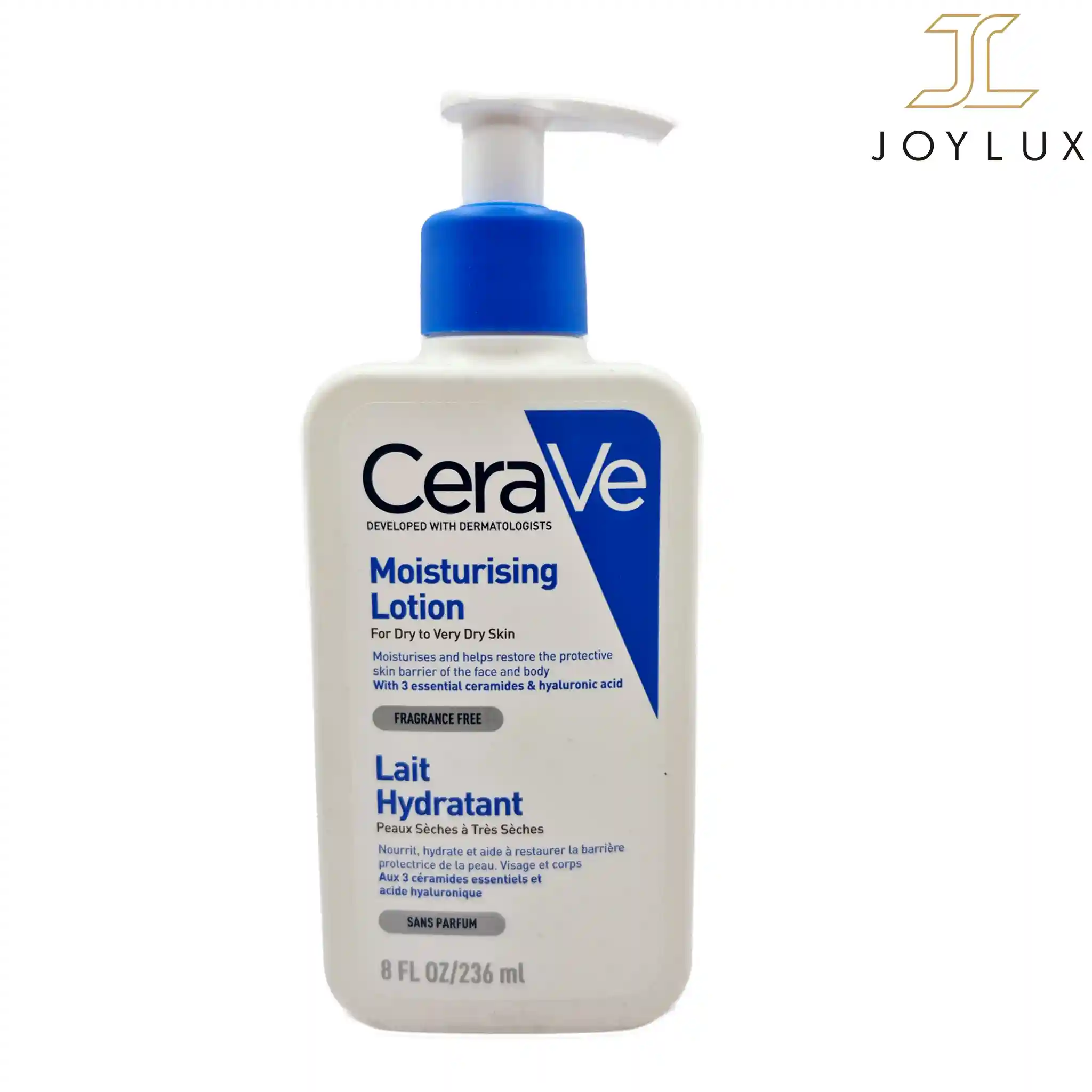لوسیون مرطوب‌کننده صورت و بدن CeraVe Moisturizing Lotion حجم 236 میل مناسب پوست خشک تا بسیار خشک