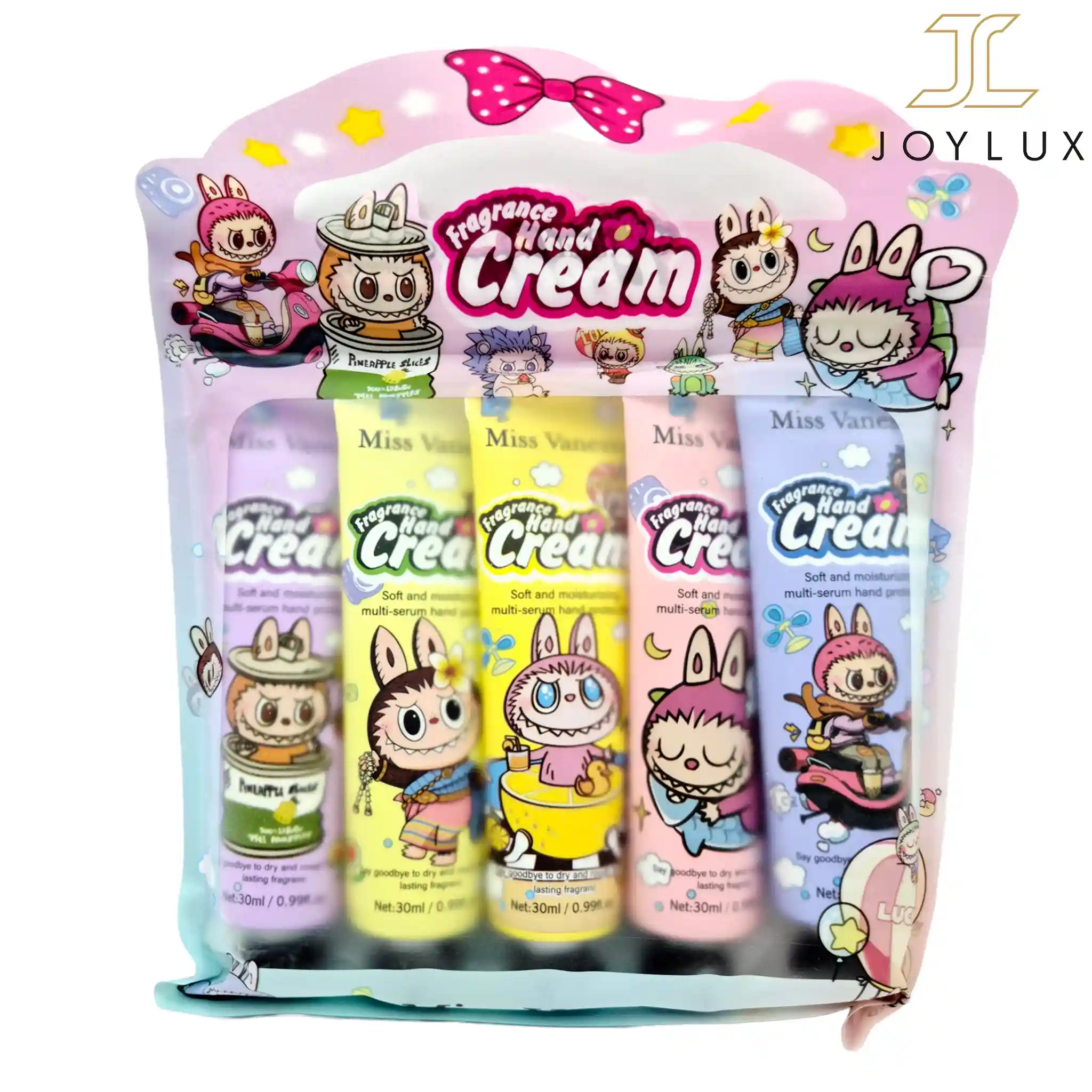 پک ۵ عددی کرم مرطوب‌کننده دست با طرح فانتزی و شخصیت‌های کارتونی