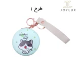 آینه جیبی آویزدار با طرح گربه فانتزی «Lucky Day»