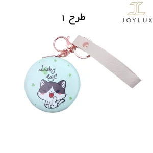 آینه جیبی آویزدار با طرح گربه فانتزی «Lucky Day»