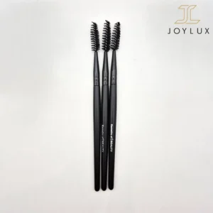 براش مژه و ابرو Kemeiru of Beauty با سر مارپیچی و دسته مشکی