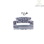 کلیپس مستطیلی طرح پلنگ سفید خاکستری مدل طرح 2