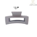 کلیپس مستطیلی کوچک طوسی روشن سایز 9 در 3 سانتی متر