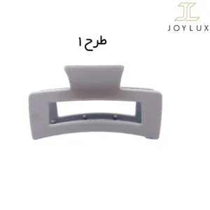 کلیپس مستطیلی کوچک طوسی روشن سایز 9 در 3 سانتی متر