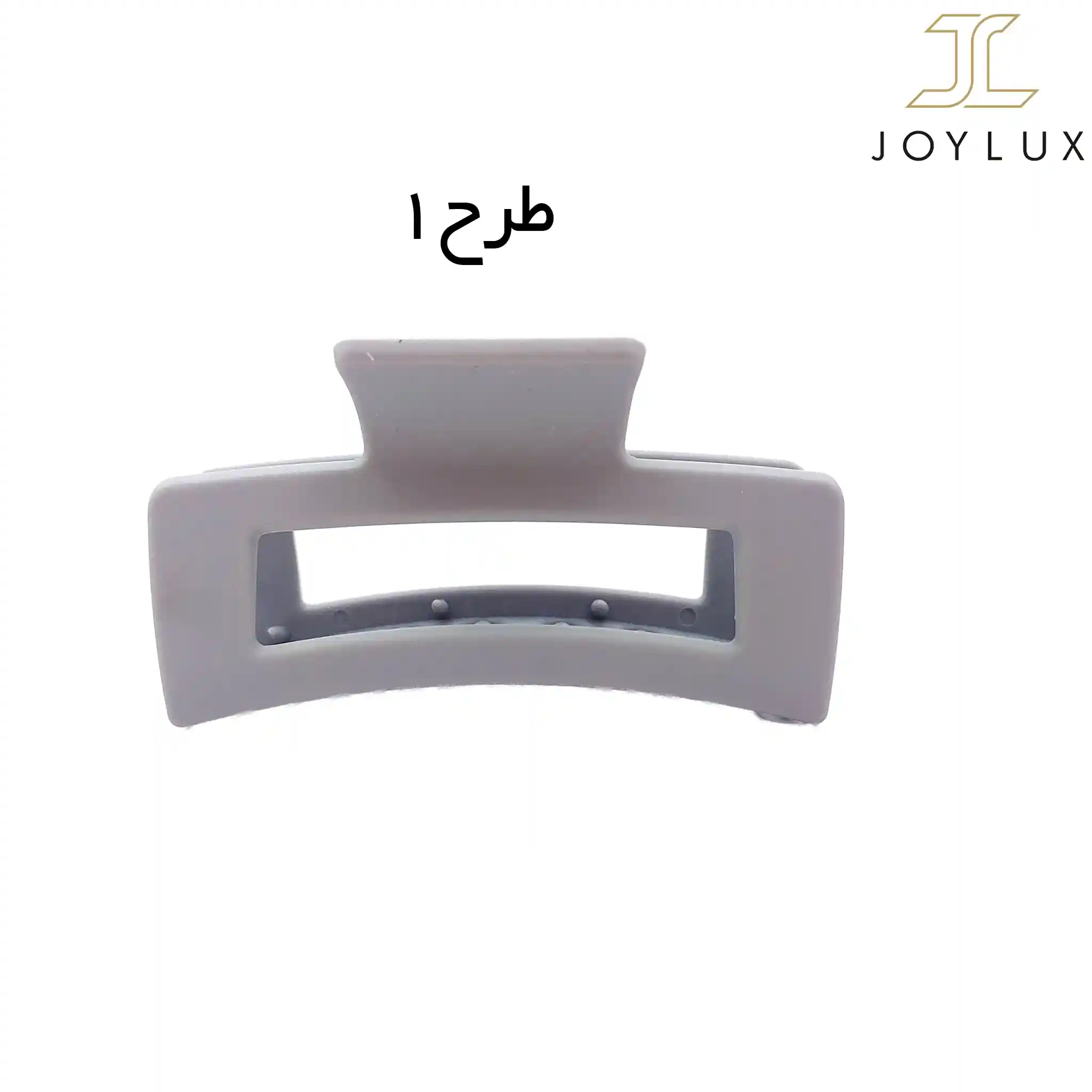 کلیپس مستطیلی کوچک طوسی روشن سایز 9 در 3 سانتی متر