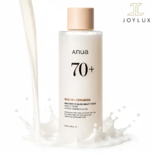 تونر آنوا مدل Rice 70 Glow Milky Toner حجم 250 میلی‌لیتر حاوی 70 درصد آب سبوس برنج و سرامید